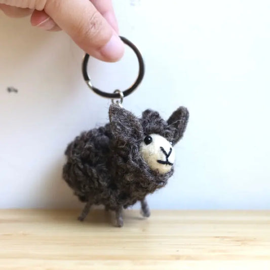 Keychain｜Niba Sheep (white face and brown body)